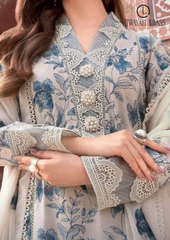 3PCs SUMMER EMBROIDERED LAWN DRESS RL-1002