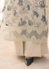 3PCs SUMMER EMBROIDERED LAWN DRESS RL-1002