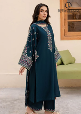 3PCs SUMMER EMBROIDERED LAWN DRESS RL-1004