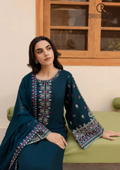 3PCs SUMMER EMBROIDERED LAWN DRESS RL-1004