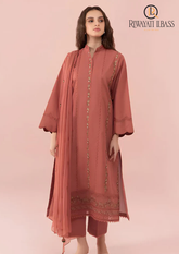 3PCs SUMMER EMBROIDERED LAWN DRESS RL-1007