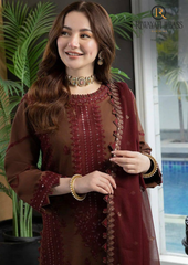 3PCs SUMMER EMBROIDERED LAWN DRESS RL-1009