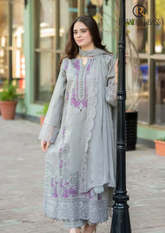 3PCs SUMMER EMBROIDERED LAWN DRESS RL-1010