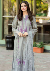 3PCs SUMMER EMBROIDERED LAWN DRESS RL-1010