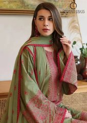 3PCs SUMMER EMBROIDERED LAWN DRESS RL-1011