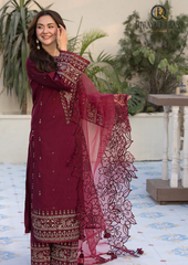 3PCs SUMMER EMBROIDERED LAWN DRESS RL-1014