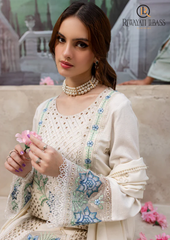 3PCs SUMMER EMBROIDERED LAWN DRESS RL-1015
