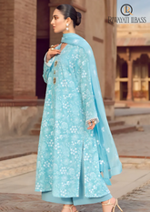 3PCs SUMMER EMBROIDERED LAWN DRESS RL-1020