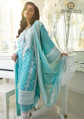 3PCs SUMMER EMBROIDERED LAWN DRESS RL-1021