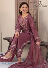 3PCs SUMMER EMBROIDERED LAWN DRESS RL-1023