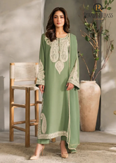 3PCs SUMMER EMBROIDERED LAWN DRESS RL-1025