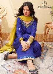 3PCs SUMMER EMBROIDERED LAWN DRESS RL-1027