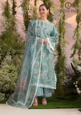3PCs SUMMER EMBROIDERED LAWN DRESS RL-1028