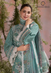 3PCs SUMMER EMBROIDERED LAWN DRESS RL-1028