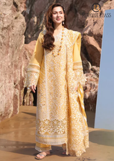 3PCs SUMMER EMBROIDERED LAWN DRESS RL-1033