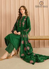 3PCs SUMMER EMBROIDERED LAWN DRESS RL-1035