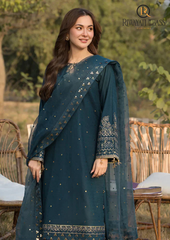 3PCs SUMMER EMBROIDERED LAWN DRESS RL-1036