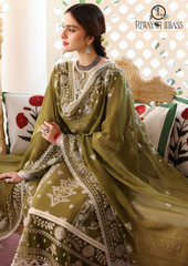 3PCs SUMMER EMBROIDERED LAWN DRESS RL-1043