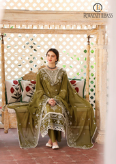 3PCs SUMMER EMBROIDERED LAWN DRESS RL-1043