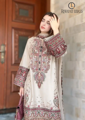 3PCs SUMMER EMBROIDERED LAWN DRESS RL-1045