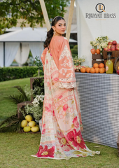 3PCs SUMMER EMBROIDERED LAWN DRESS RL-1046