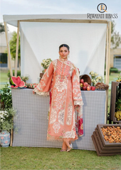 3PCs SUMMER EMBROIDERED LAWN DRESS RL-1046