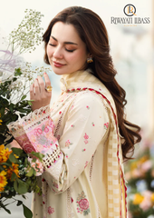 3PCs SUMMER EMBROIDERED LAWN DRESS RL-1047