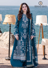 3PCs SUMMER EMBROIDERED LAWN DRESS RL-1049