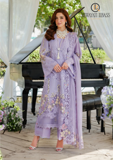 3PCs SUMMER EMBROIDERED LAWN DRESS RL-1052