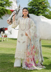 3PCs SUMMER EMBROIDERED LAWN DRESS RL-1053