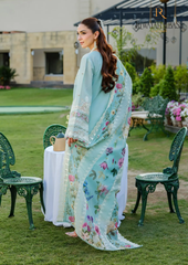 3PCs SUMMER EMBROIDERED LAWN DRESS RL-1055