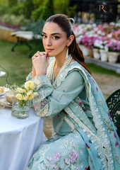 3PCs SUMMER EMBROIDERED LAWN DRESS RL-1055