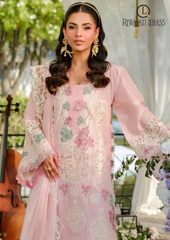 3PCs SUMMER EMBROIDERED LAWN DRESS RL-1056