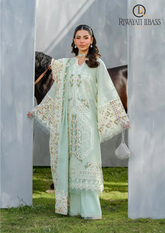 3PCs SUMMER EMBROIDERED LAWN DRESS RL-1057