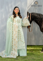 3PCs SUMMER EMBROIDERED LAWN DRESS RL-1057