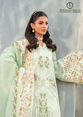3PCs SUMMER EMBROIDERED LAWN DRESS RL-1057