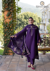 3PCs SUMMER EMBROIDERED LAWN DRESS RL-1058