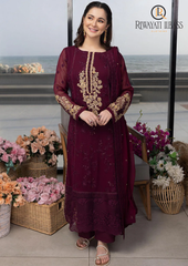 3PCs SUMMER EMBROIDERED LAWN DRESS RL-1059