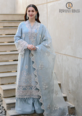 3PCs SUMMER EMBROIDERED LAWN DRESS RL-1061