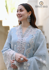 3PCs SUMMER EMBROIDERED LAWN DRESS RL-1061
