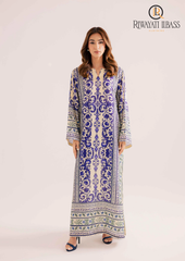 2PCs SUMMER DIGITAL PRINTED KATTAN SILK DRESS RL-1062