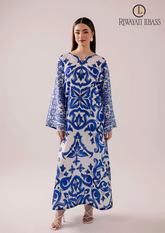 2PCs SUMMER DIGITAL PRINTED KATTAN SILK DRESS RL-1063