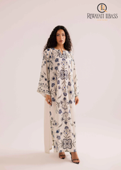 2PCs SUMMER DIGITAL PRINTED KATTAN SILK DRESS RL-1064