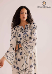2PCs SUMMER DIGITAL PRINTED KATTAN SILK DRESS RL-1064