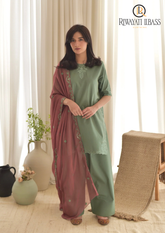 3PCs SUMMER EMBROIDERED LAWN DRESS RL-1070