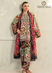 3PCs SUMMER DIGITAL PRINTED LAWN DRESS RL-1072