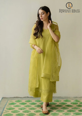 3PCs SUMMER EMBROIDERED LAWN DRESS RL-1077