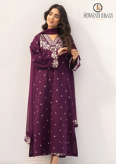 3PCs SUMMER EMBROIDERED LAWN DRESS RL-1078