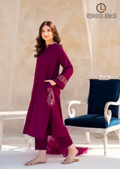 3PCs SUMMER EMBROIDERED LAWN DRESS RL-1079