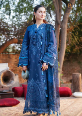 3PCs SUMMER EMBROIDERED LAWN DRESS RL-1086
